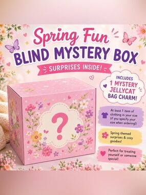 Spring Fun Blind Mystery Box 🌸 Includes 1 SURPRISE JELLYCAT BAG CHARM (NWT)!